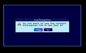 Network file Confirmation